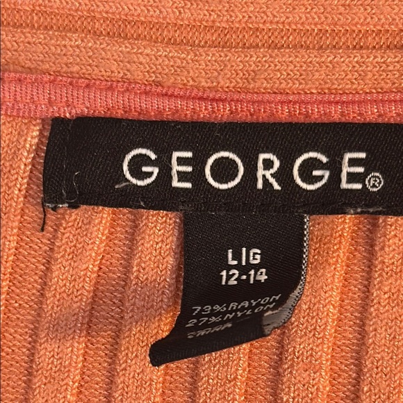 George Orange Ribbed Knit Top - Picture 4 of 7